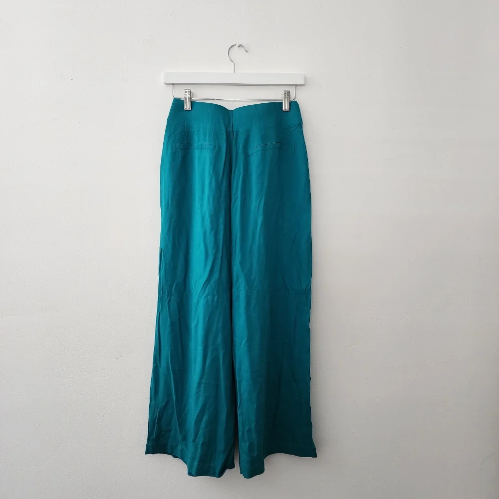 Shinestar | Green/Teal Gaucho Style Pants - Picture 2 of 6
